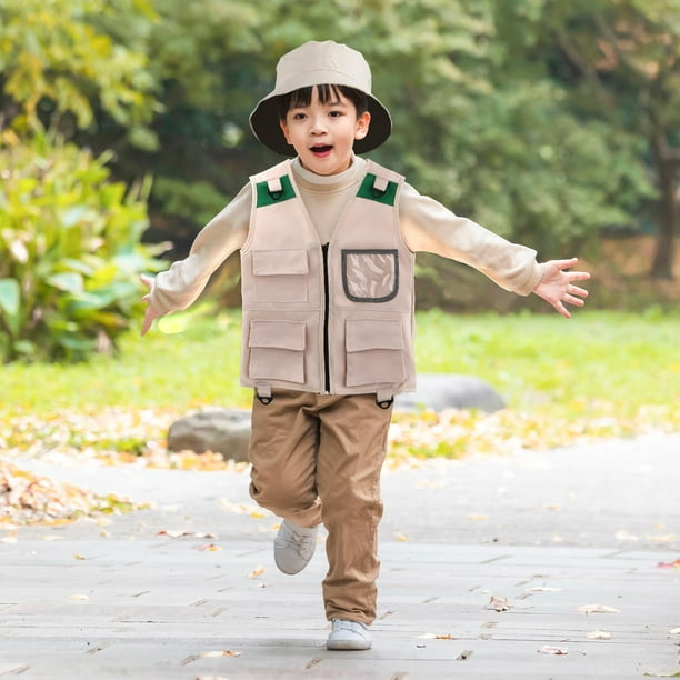 Children Outdoor Vest Breathable Kids Cargo Vest Outdoor Costume