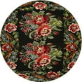 thumbnail image 1 of Ahgly Company Indoor Round Traditional Red Medallion Area Rugs, 4' Round, 1 of 6