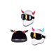 thumbnail image 3 of decorativa para casco de motocicleta de 2 piezas, cuerno de demonio, resistente a para casco de , accesorio atractivo Negro Yotijar Sombrero Pegatina, 3 of 10
