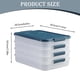 thumbnail image 3 of melotizhi Cold Food Boxes For Fridge Sausage Storage Refrigerator Box Stackable Fridge Organiser Food Storage Containers With Lid Food Storage Boxes Fridge Storage Box, 4 Layer, 3 of 9