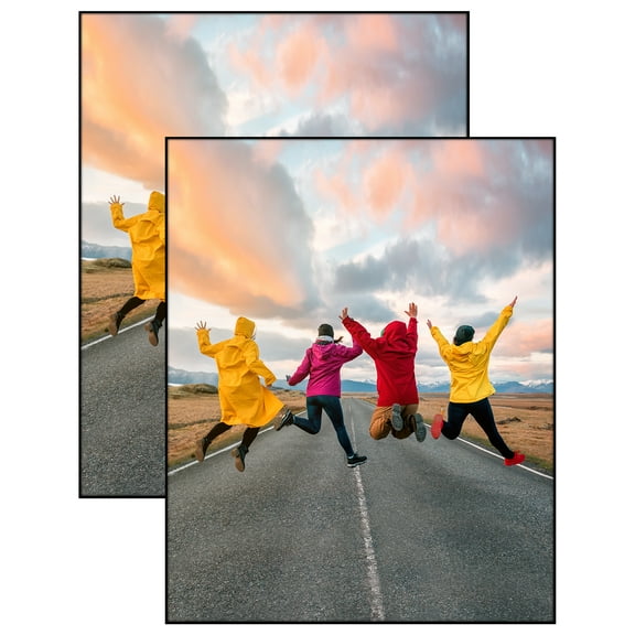 Americanflat 16x20 Front Loading Picture Frame with Shatter-Resistant Glass 2 Pack Metropolitan Photo - Black