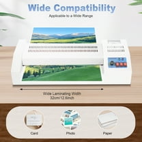 600W Thermal Laminating Machine 13" 4-Roller Multifunctional Laminator Machine for A3, A4 Paper