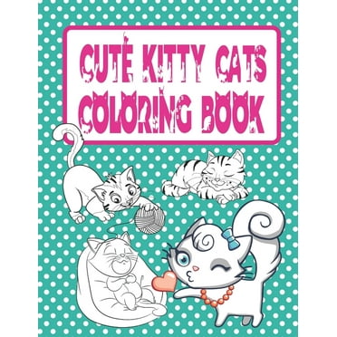 Cute Kawaii Cats Coloring Book: Cute Japanese Style Coloring Pages for