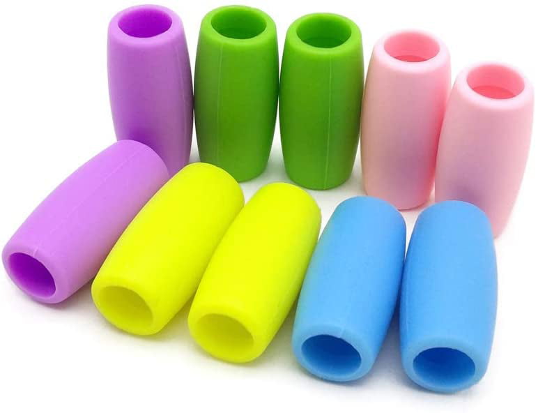 10PCS Food Grade Silicone Tips Cover Suction Nozzle Stainless Steel Drinks Straw