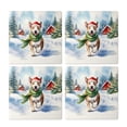thumbnail image 2 of Hello Winter Bull Terrier Frosty Morning Walk Welcome Snowy Christmas Set of 4 Stone Coasters Bully Dog Lovers Gifts Idea 4x4in Absorbent Soapstone Coaster - 02018, 2 of 5