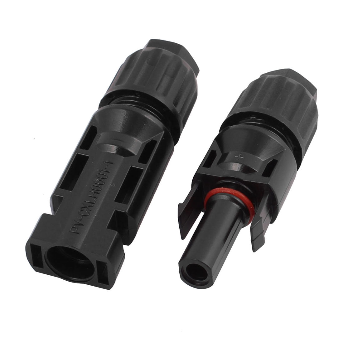 3Pair Solar Energy PV Cable Connector Plastic Housing Black with Copper