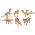 thumbnail image 1 of 6pcs Simulation Dinosaurs Toys Children Educational Playthings Home Decorations (Golden), 1 of 9