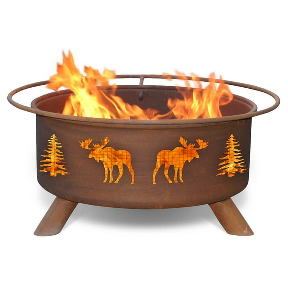 Patina Products F108 Moose & Trees Fire Pit