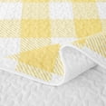 thumbnail image 5 of Erosebridal Sunny Check Quilt King,Yellow Plaid King Coverlet Set For Boys,3 Pieces, 5 of 7