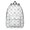 Baseballs Bats White, variant on Baseballs Blue Pattern Backpack for School, Cute School Bag with Adjustable Shoulder Straps and Padded Back, 15.7"x11.8"x5.5"