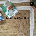 thumbnail image 4 of Jaipur Art And Craft White with Beige Jute Area Rug Runner Hand Braided Carpet (2.6x8 Sq ft), 4 of 7