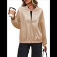 thumbnail image 1 of Chaqueta Informal de Sintético para Motocicleta, de Corta y Larga, para Mujer Albaricoque XL, 1 of 9