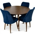 thumbnail image 1 of Ayla Ensemble de Table de Salle à Manger Mid-Century Modern pour 4, 1 of 5