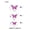 ROSE RED, variant on 12PC 3D Wall Art Carving Design Party Cake Hollow Stickers Home Decoration Set