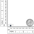 thumbnail image 4 of Gem Stone King 10K White Gold Blue Sapphire Solitaire Engagement Ring for Women (0.35 Cttw, Round 4MM, Gemstone Birthstone, Available in Size 5, 6, 7, 8, 9), 4 of 6