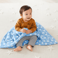 thumbnail image 5 of Little Starter Male Blue Polka Dot Polyester Blanket for Baby's, 5 of 5