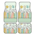 thumbnail image 1 of Lsque Books Print 4-Piece Floor Mats, Heavy-Duty Rubber Liners, Anti-Slip Design, All-Season Automotive Protection, Vehicles, Cars, Trucks, and SUVs, 1 of 7