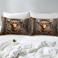 thumbnail image 3 of Wild Deer Duvet Cover Hunting Gifts For Men,Deer Hunter Bedding Set Christmas Gifts Country Cabin Wildlife Theme Comforter Cover Deer Lovers Gifts For Valentines Day - 2Pcs（No Comforter）, 3 of 5