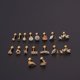 thumbnail image 4 of Pendientes de acero de titanio de 16 g con gemas gruesas, pendientes de moda con circonitas para perforación de hueso de oreja y uña, 4 of 5