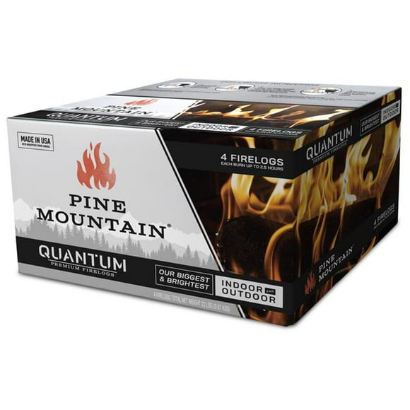 Pine Mountain Quantum Fire Log - Pack de 4