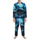 thumbnail image 3 of Fotbe Hawaiian Beach Pirate Moon Pijama de Hombre con Estampado de Manga Larga, Conjunto de 2 Piezas, Ropa de Dormir Suave y Cómoda con Bolsillos-XX-Large, 3 of 7