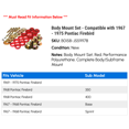 thumbnail image 2 of Body Mount Set - Compatible with 1967 - 1975 Pontiac Firebird 1968 1969 1970 1971 1972 1973 1974, 2 of 2