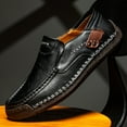 thumbnail image 3 of Men's Solid Color Lightweight Fashion Shoes - Synthetic Upper, EVA Lining, Rubber Sole, Cloth Insole, Round Toe, Comfortable All Seasons, Casual Street Style Slip-Ons - Suitable for Parties, 3 of 9