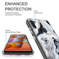 thumbnail image 2 of Samsung Galaxy A11 Case, Rosebono Bling Glitter Sparkle Black and White Marble Graphic Fashion Cute Colorful Skin Cover Shockproof Case for Samsung Galaxy A11, 2 of 5