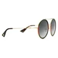 thumbnail image 2 of Gu-cci GG0061S Sunglasses Women Gold Green Gradient Round 56 New 100% Authentic, 2 of 12