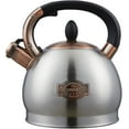thumbnail image 1 of 2.8 QT Tea Kettle, Whistling Tea Pot with Silicone Handle, Stainless Steel for Stovetops (Silver) - T04 Sliver, 1 of 6