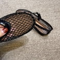 thumbnail image 3 of Mesh Ballet Flats for Women Breathable Fishnet Flats with Buckle Casual Work Shoes, 3 of 9
