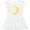 AA-White, variant on Inktastic Cute Yellow Moon Gift Baby Girl Dress