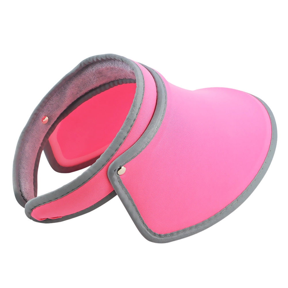 Adult Unisex Wide Visor Cap Adjustable Sweat-Absorbent UV Protection