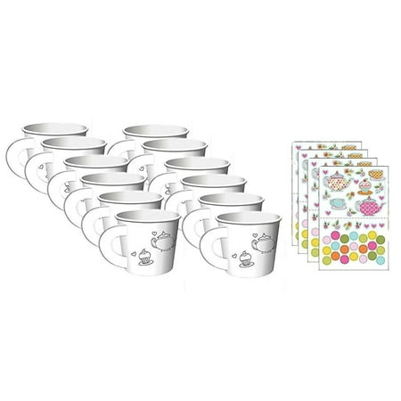 - Tea Time Tea Party Decorate Your Own Favor Cups (12 ct)