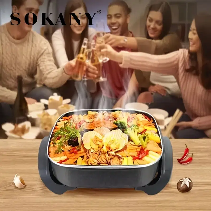 SOKANY Household Multifunction Allinone Pot Electric Frying Pan
