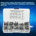 thumbnail image 1 of Screws, High Strength Hex Socket Screws Stainless Steel Corrosion Resistance Convenient To Storage 170pcs  For Construction Fasteners, 1 of 8