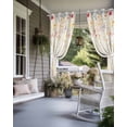 thumbnail image 4 of nqOlkjepod Outdoor Curtains for Patio Waterproof, Beige Floral Spring Outdoor Privacy Panels Grommet, Vintage Farmhouse Botanical Blackout Outside Curtains for Porch/Cabana/Pergola 54"x108", 1 Panel, 4 of 8