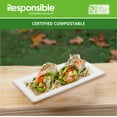 thumbnail image 3 of 10 x 5 inch Rectangle Plates | Tree-Less™ Compostable Molded Fiber, 3 of 3