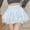 White, variant on Gifts Dianli Skirt Skort Women's Corduroy Cake Skirt High Waist Pleated A Line Soft Corduroy Elastic Waist Vintage Inspired Mid Rise Short Skirt Casual Autumn Winter Streetwear Retro