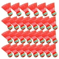thumbnail image 1 of 30 Pcs Volants en Nylon pour Badminton pour Débutants et Enfants Rouge, 1 of 9