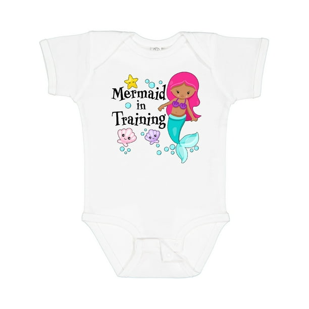 Inktastic Mermaid in Training Gift Baby Girl Bodysuit