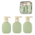 thumbnail image 1 of Conjunto de Contenedores de Viaje de 3 Piezas Unique Bargains Botellas de Viaje Plásticas a Prueba de Fugas 100ml Verde, 1 of 5