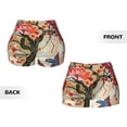 thumbnail image 5 of Lsque Butterflies And Flowers Painting Pattern High Waisted Biker Shorts for Women-Tummy Control Fitness Athletic Workout Running Yoga Gym Shorts,Moisture-Wicking-Large, 5 of 9