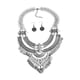 thumbnail image 4 of Gargantilla de diseño bohemio Yinane Collar de aleación con pendientes Plata, 4 of 5