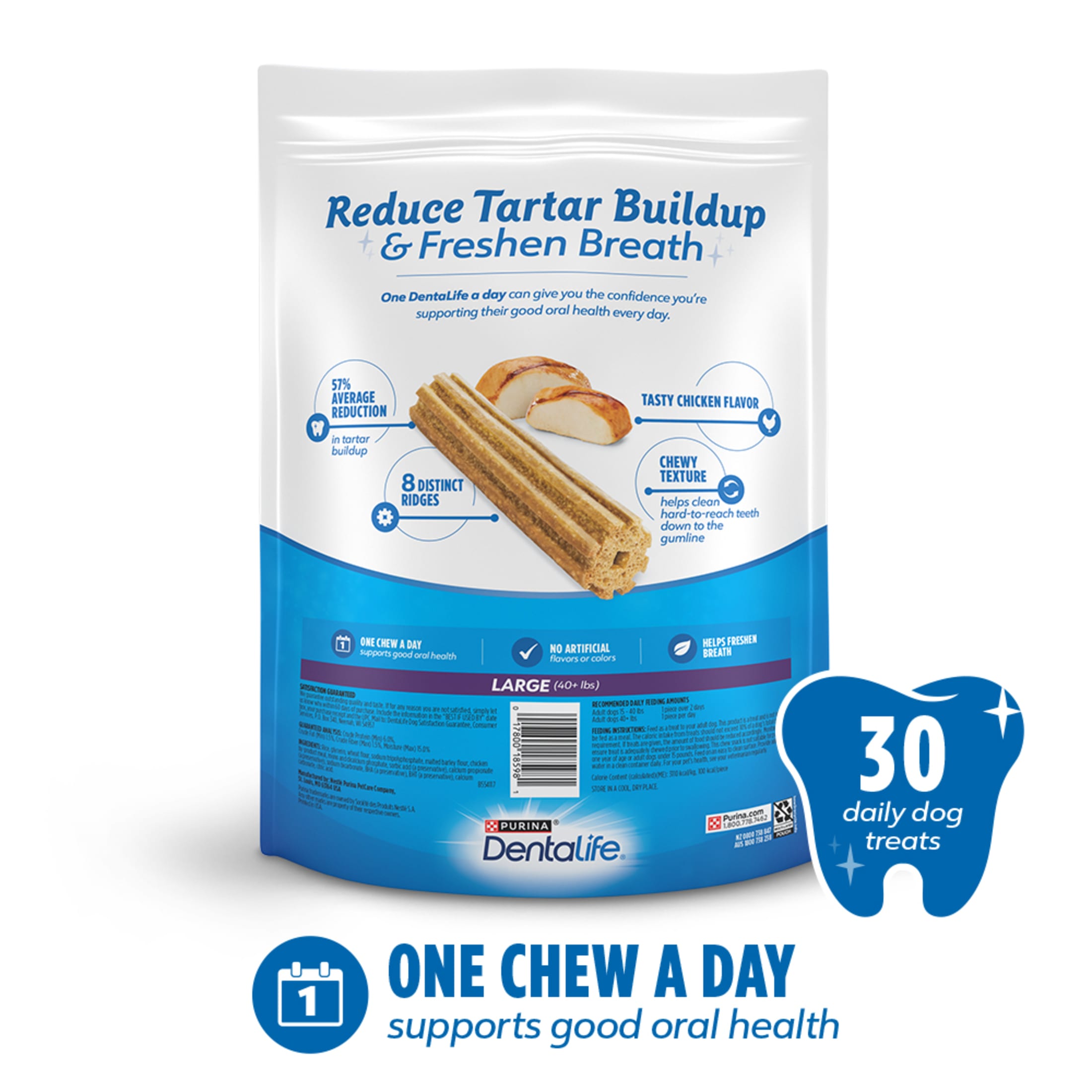 Purina DentaLife Chicken Dental Treats for Large Dogs, 36 Oz photo 6