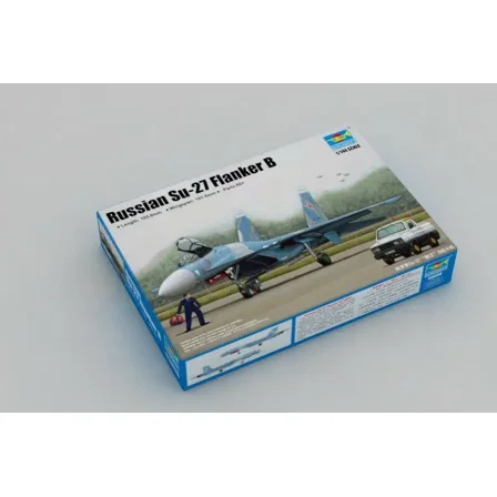 Trumpeter model 03909 1/144 Russian Su-27 Flanker B plastic model kit
