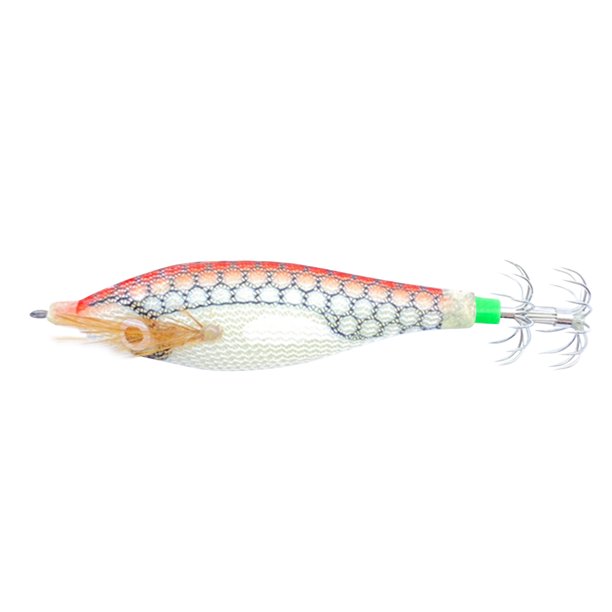Pesca Luminous Artificial Jigs Señuelos de pesca Cuttlefish Catcher Tackle (naranja blanco) Tmvgtek Para Estrenar