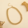 thumbnail image 5 of Dog Gold Chains Necklace | Cuban Link Durable Dog Necklace | Cute Fashion Pet Collar | Light Metal Jewelry Bold Chain Puppy Accessories | Pet Necklace Gift 14 inches, 5 of 12