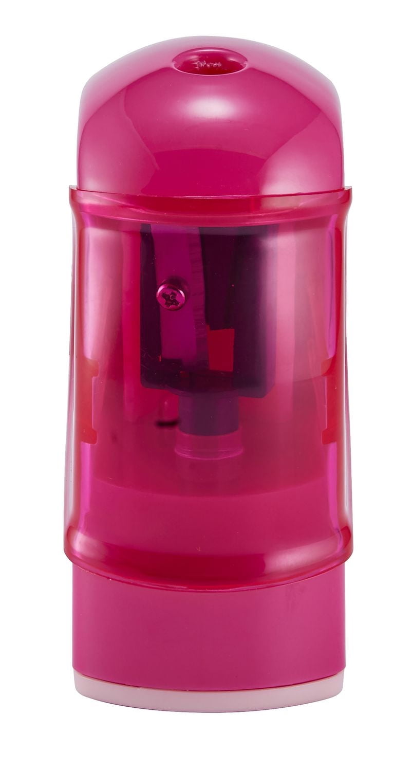 Pen + Gear Battery Operated Pencil Sharpener with 2 AA Batteries, Pink