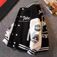thumbnail image 1 of Chaqueta de niño, abrigo de primavera y otoño, ropa de béisbol de moda para bebés pequeños y guapos, tops de primavera, 1 of 5